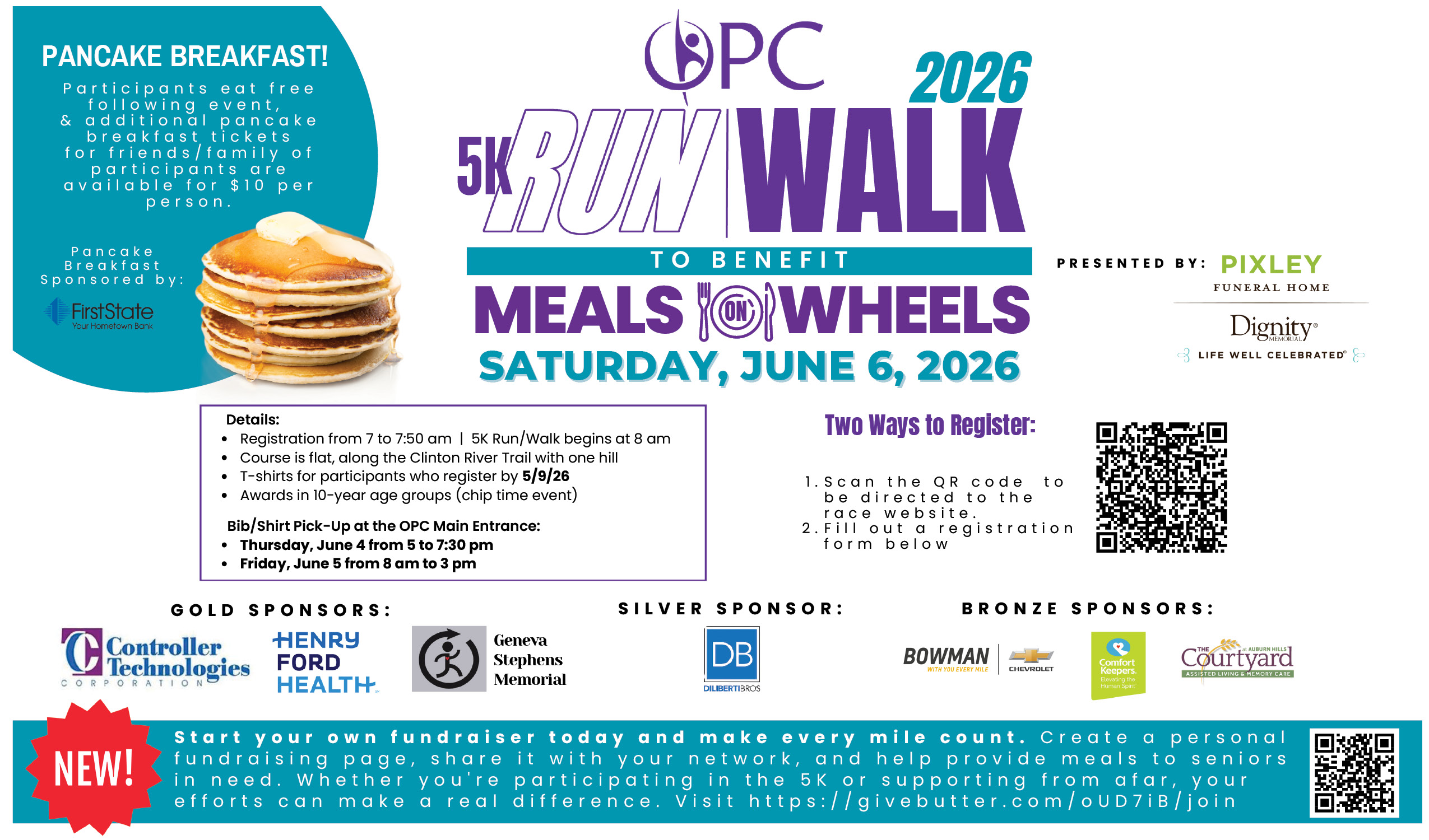 5K Run & Walk for OPC Meals on Wheels - 5K TIMED